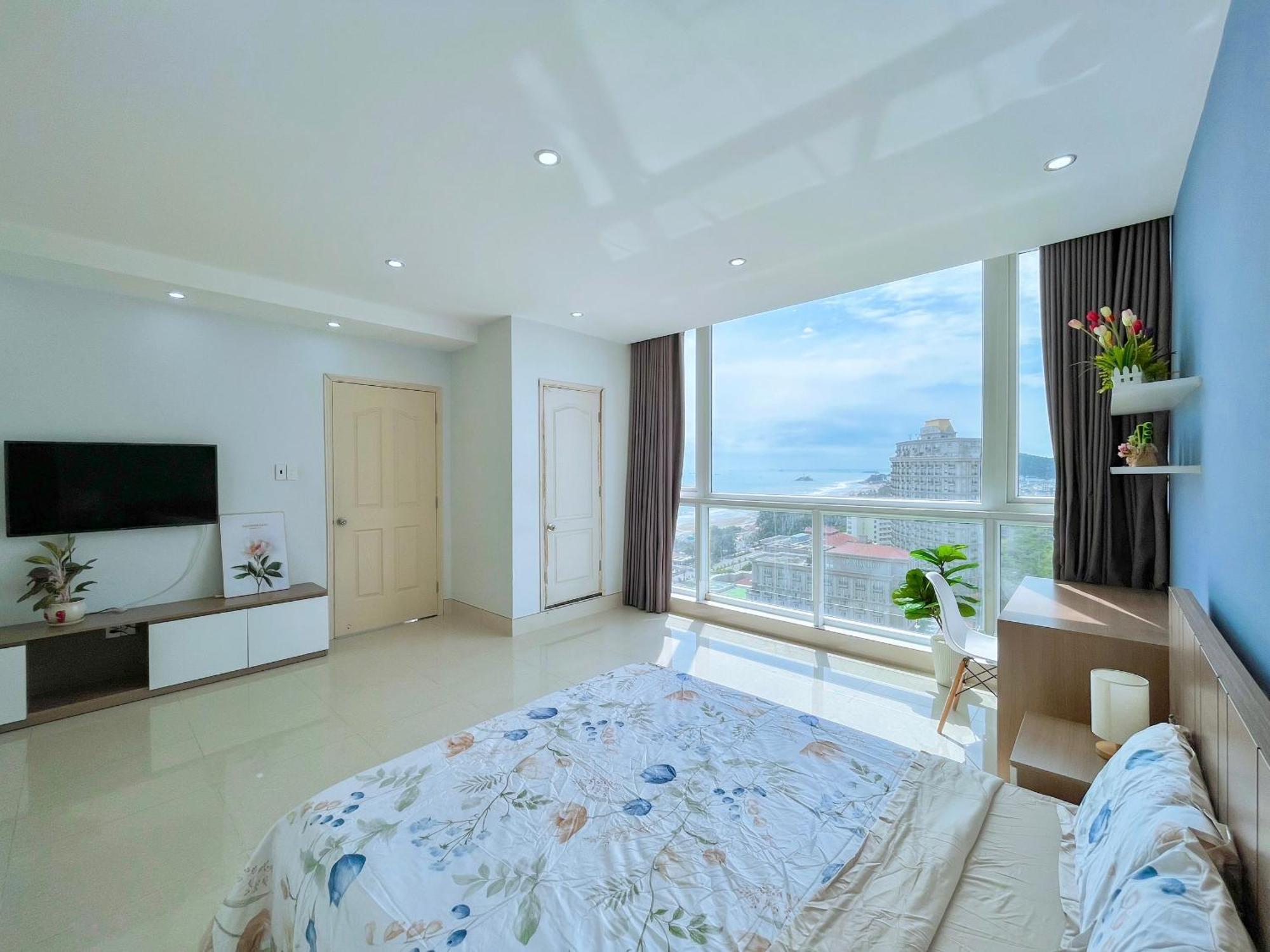 Can Ho Oasky,3 Phong View Dep Nhin Ra Bien,Nui Va Ho Bau Sen Вунгтау Экстерьер фото