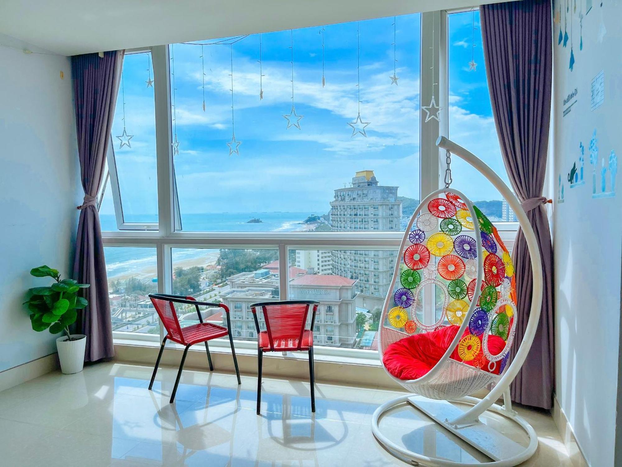 Can Ho Oasky,3 Phong View Dep Nhin Ra Bien,Nui Va Ho Bau Sen Вунгтау Экстерьер фото