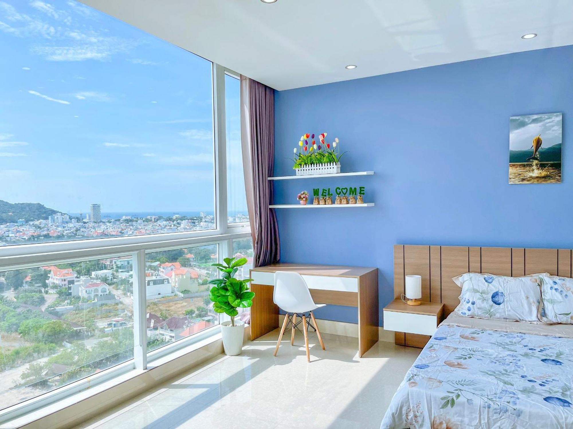 Can Ho Oasky,3 Phong View Dep Nhin Ra Bien,Nui Va Ho Bau Sen Вунгтау Экстерьер фото